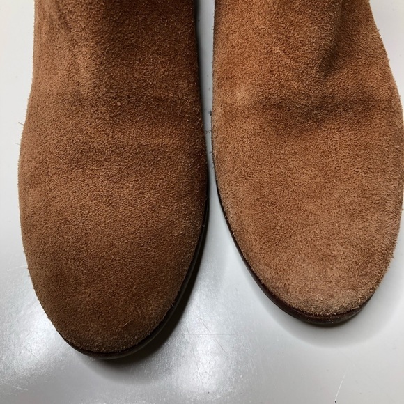 Jack Rogers Bailee Suede Ankle Boots Tan 8.5 - Picture 3 of 5